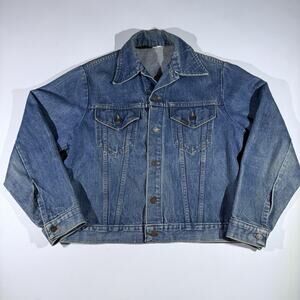 Men’s VTG 1960’s Sears Roebucks Denim Trucker Jacket Selvedge Seam Size 41R